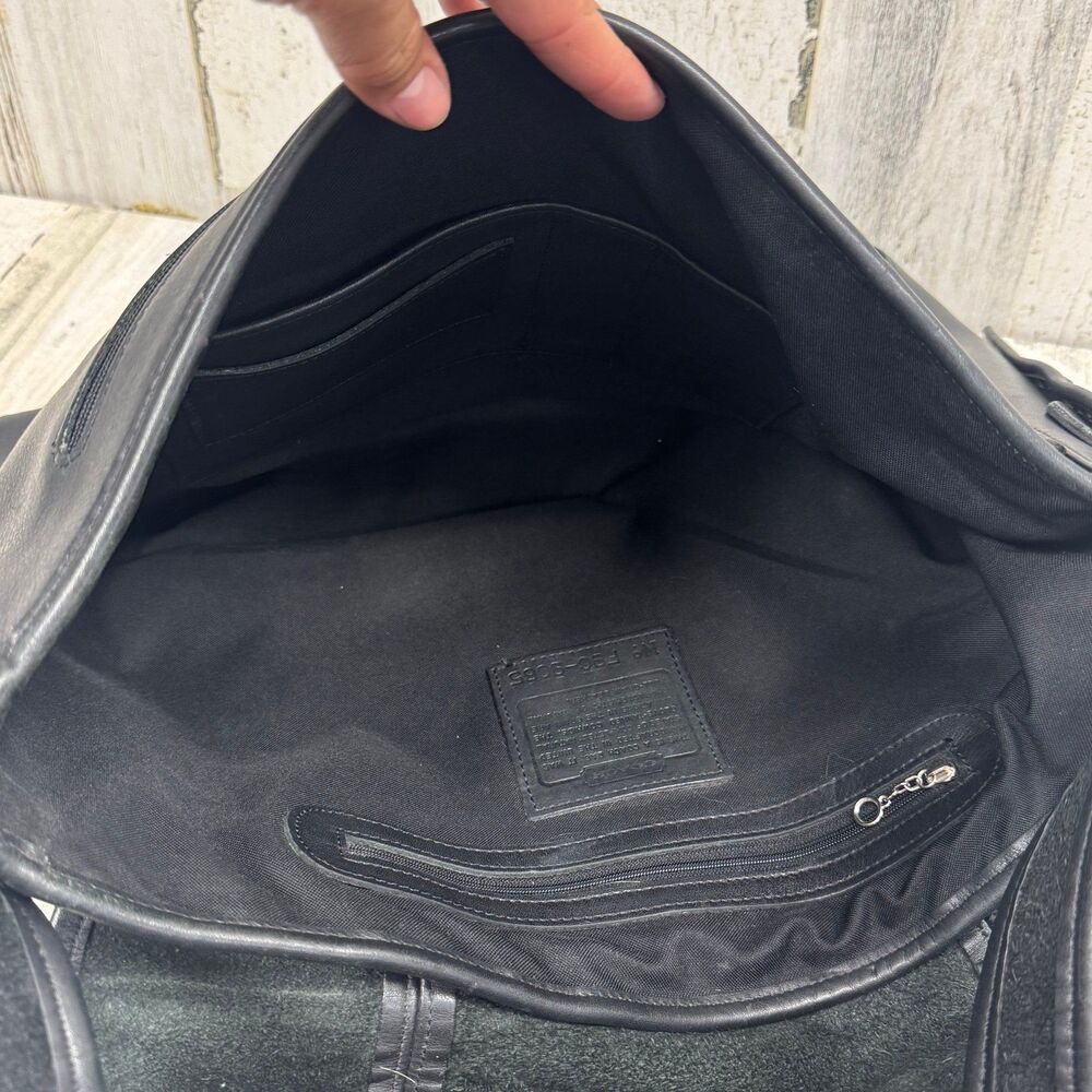 Coach Vintage 90s Black Leather Unisex
Legacy Mail Messenger Bag #9065 - Picture 7 of 12